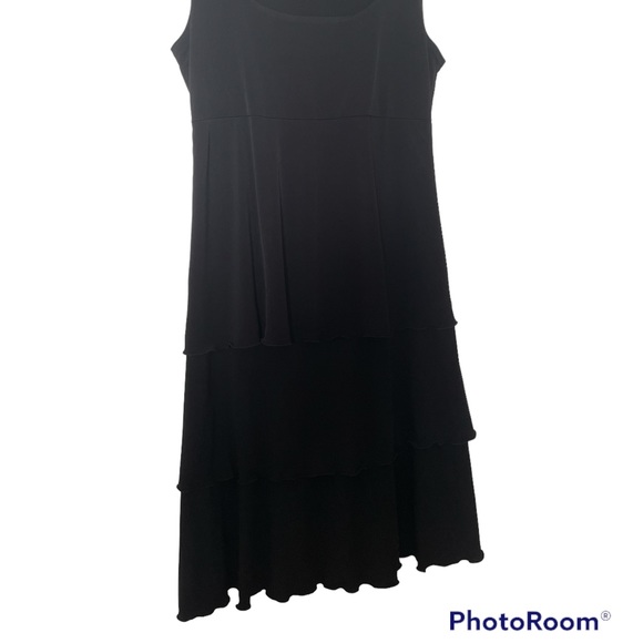 👑 Beautiful black dress 1920’s style with layered skirt size S - Picture 2 of 7